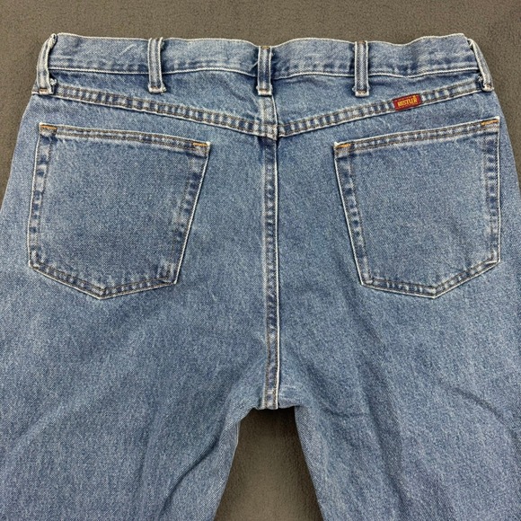 Rustler Jeans Men's Size 36x32 Light Wash Relaxed Fit Classic Denim Pants - Picture 5 of 11